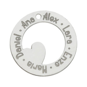 Círculo + corazón personalizable