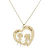 Gargantilla corazón + niños personalizable
