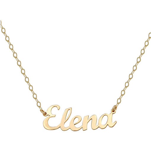 Colgante con nombre en letra inglesa pequeña