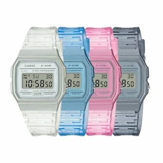 Reloj casio colores reloj digital casio rosa casio azul F91-WS