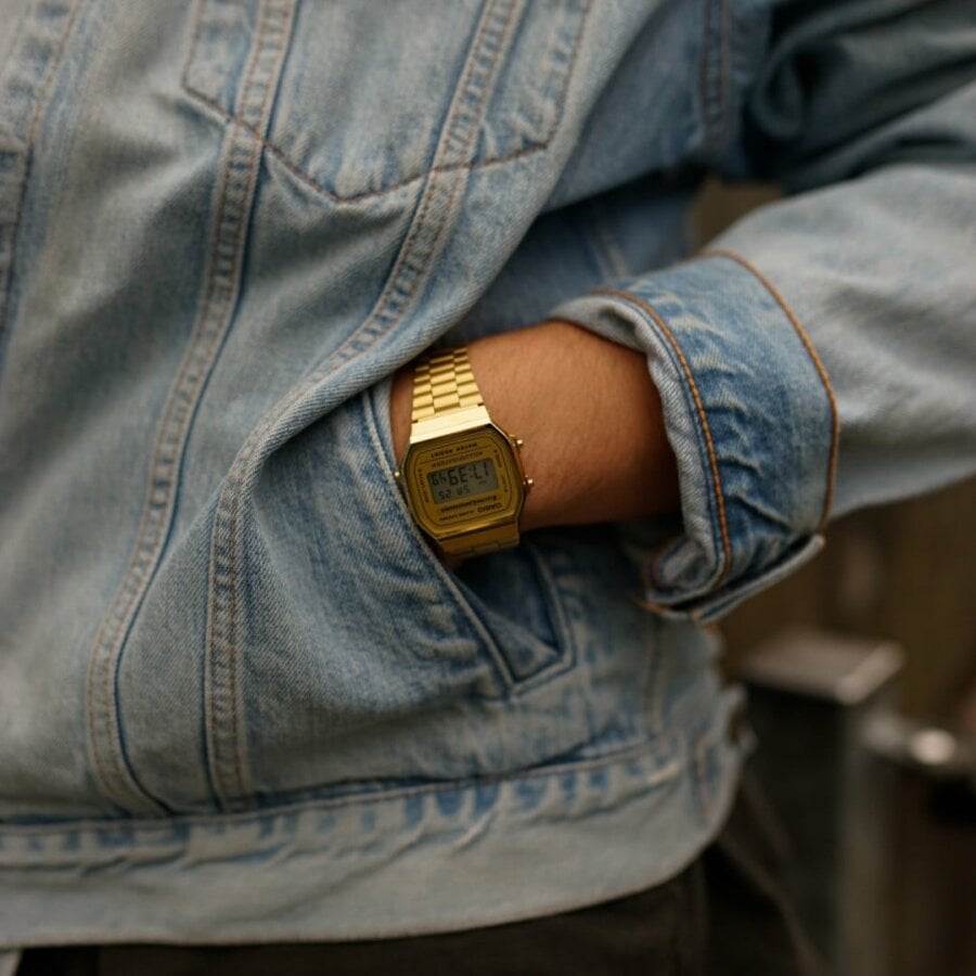 Reloj Casio dorado (foto real), Reloj Digital casio Dorado …