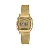 Reloj Casio digital dorado mini malla milanesa