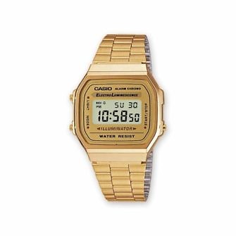 reloj Casio dorado original, reloj digital dorado casio, reloj casio color oro, reloj casio dorado de toda la vida A168WG-9EF