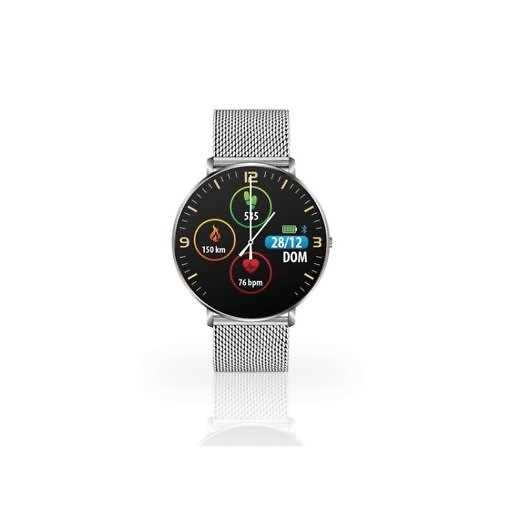 Smartwatch Techmade Kosmos magnetic silver Malla Milanesa