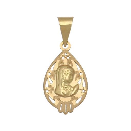 Medalla de la Virgen niña en Oro de 18 Kl. (11x19mm)