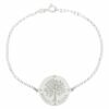 Pulsera con árbol de la vida en plata de Ley