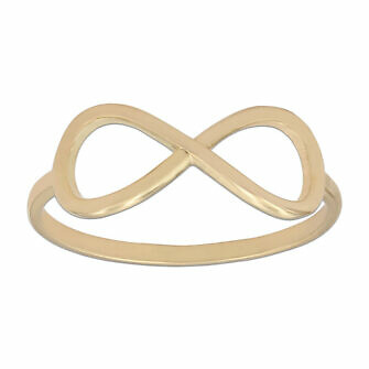 Anillo infinito en oro de 18 Kl.