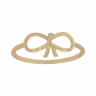 Anillo lazo en oro de 18 Kl.