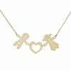 Gargantilla de niño + corazón + niña personalizable