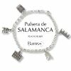 Pulsera de Salamanca abalorios iconos de la ciudad Plaza Mayor, Fachada de La Universidad, Puente Romano, Lazarillo de Tormes, Rana de Salamanca