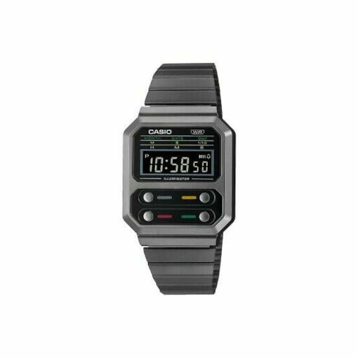 Reloj Casio Retro Vintage botones frontales negro