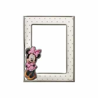 Marco portafotos plata Mickey Mouse Minie Mouse marco para niño niña disney, marco fotos disney, portafotos disney Mickey mouse Minie D299