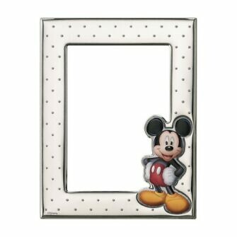 Marco portafotos plata Mickey Mouse, marco para niño disney, marco fotos disney, portafotos disney Mickey mouse D294_4LC