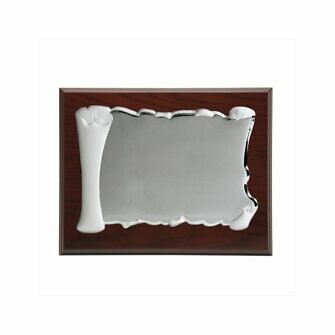 Placa conmemorativa plata bilaminada pequeña para grabar para eventos como bodas, bodas de oro, bodas de plata, ayuntamientos, jubilación