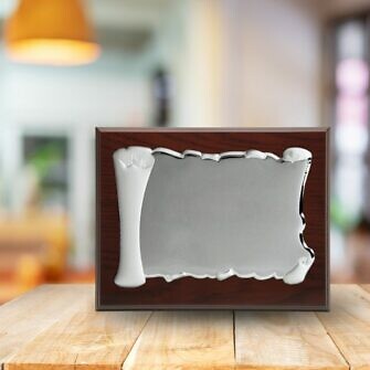 Placa conmemorativa plata bilaminada para grabar para eventos como bodas, bodas de oro, bodas de plata, ayuntamientos, jubilación