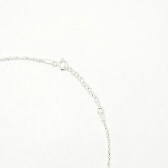 Cadena de plata con eslabones regulables