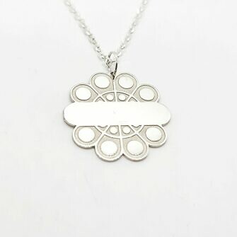 Colgante Botón Charro Personalizado en plata con tu nombre o de tu ciudad, pueblo, fecha