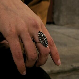Anillo Charro Lanzadera Sortija Filigrana Charra de Salamanca Bolas Telar