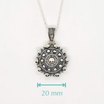 Colgante Charro Plata Clásico 20 mm de Salamanca