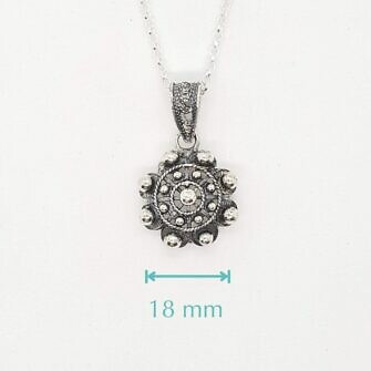 Colgante Charro Plata Clásico 18 mm de Salamanca