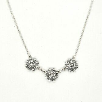 Gargantilla Charra 3 Botones plata de ley collar de Salamanca filigrana Charra Charro