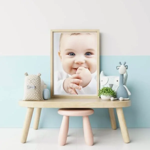 Marcos porta foto infantil plata