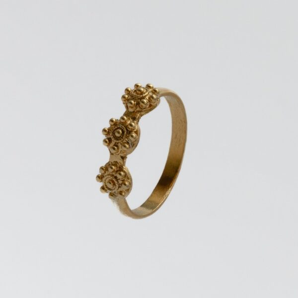 Anillo Charro Oro 3 Botones Charros Sortija charra 3 Botones charros