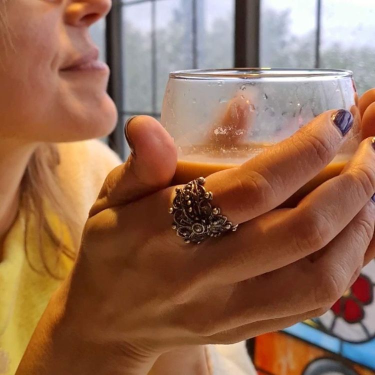 Anillo Filigrana Charra Flor - Imagen 3