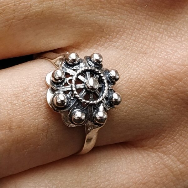 Anillo botón charro clásico de Salamanca