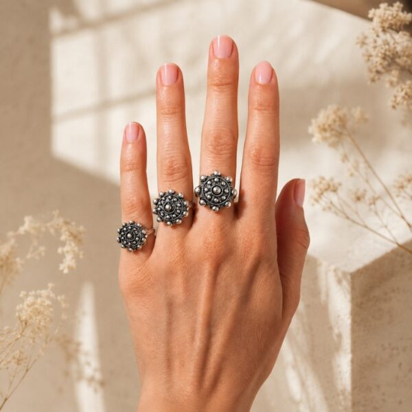 Anillos charros de Salamanca clásicos mano