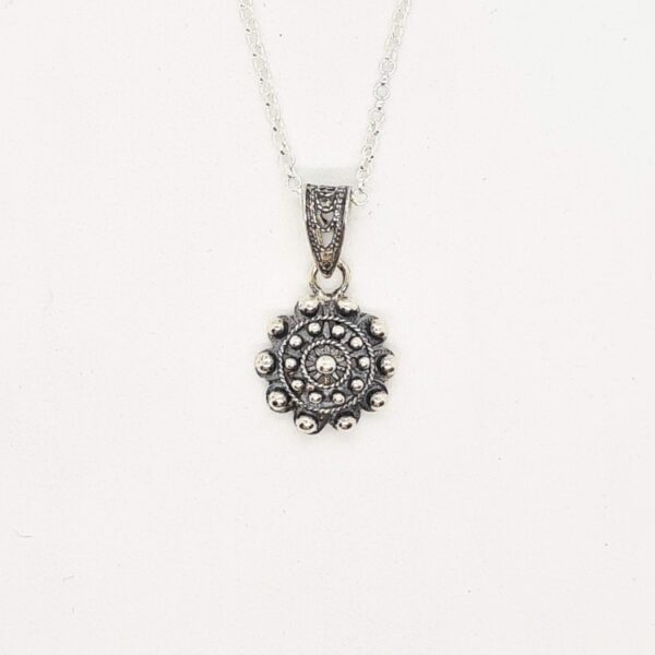 Colgante Charro Plata Clásico 14 mm