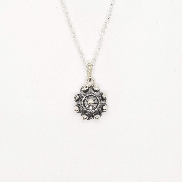 Colgante Charro Plata Clásico 12 mm