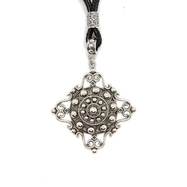 Colgante botón charro con ornamentos celtas (Unisex)
