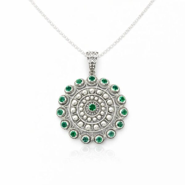Colgante-charro-grande-cristales-color-S1412-Verde-