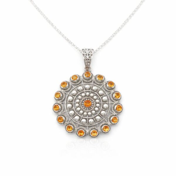 Colgante-charro-grande-cristales-color-S1412-naranja