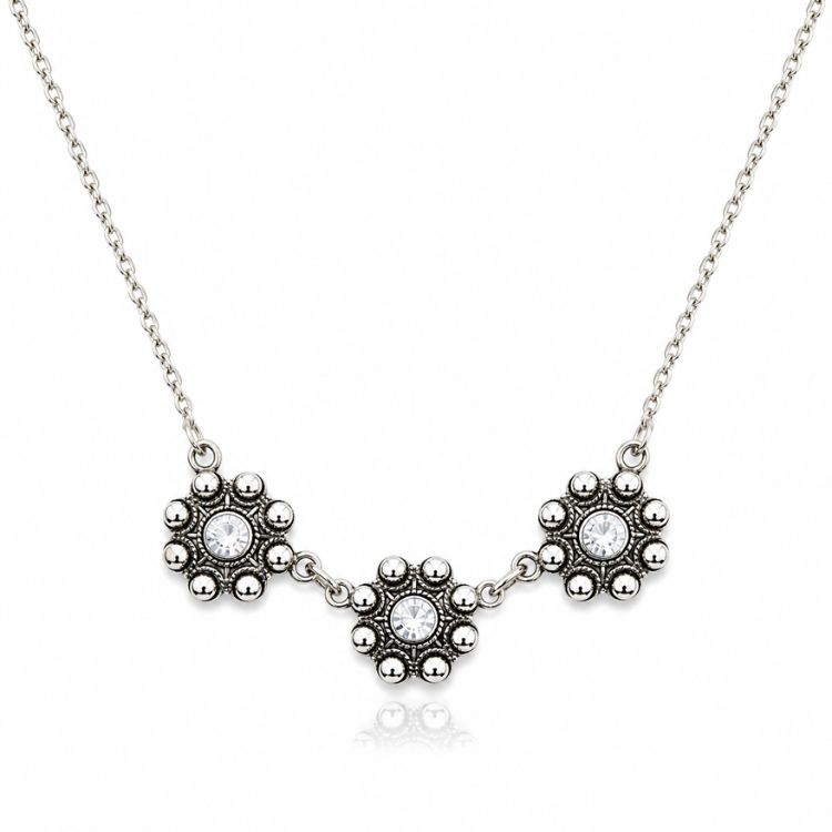 Gargantilla-Charra-3-Botones-Color-S1796-Blanco
