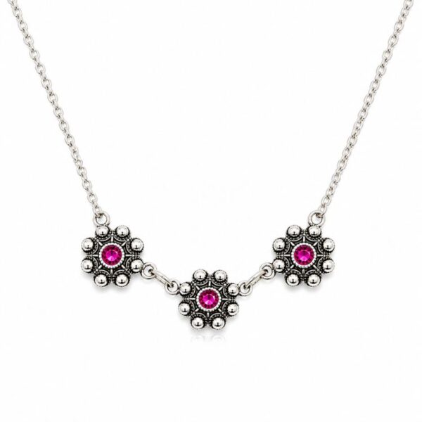 Gargantilla-Charra-3-Botones-Color-S1796-Fucsia