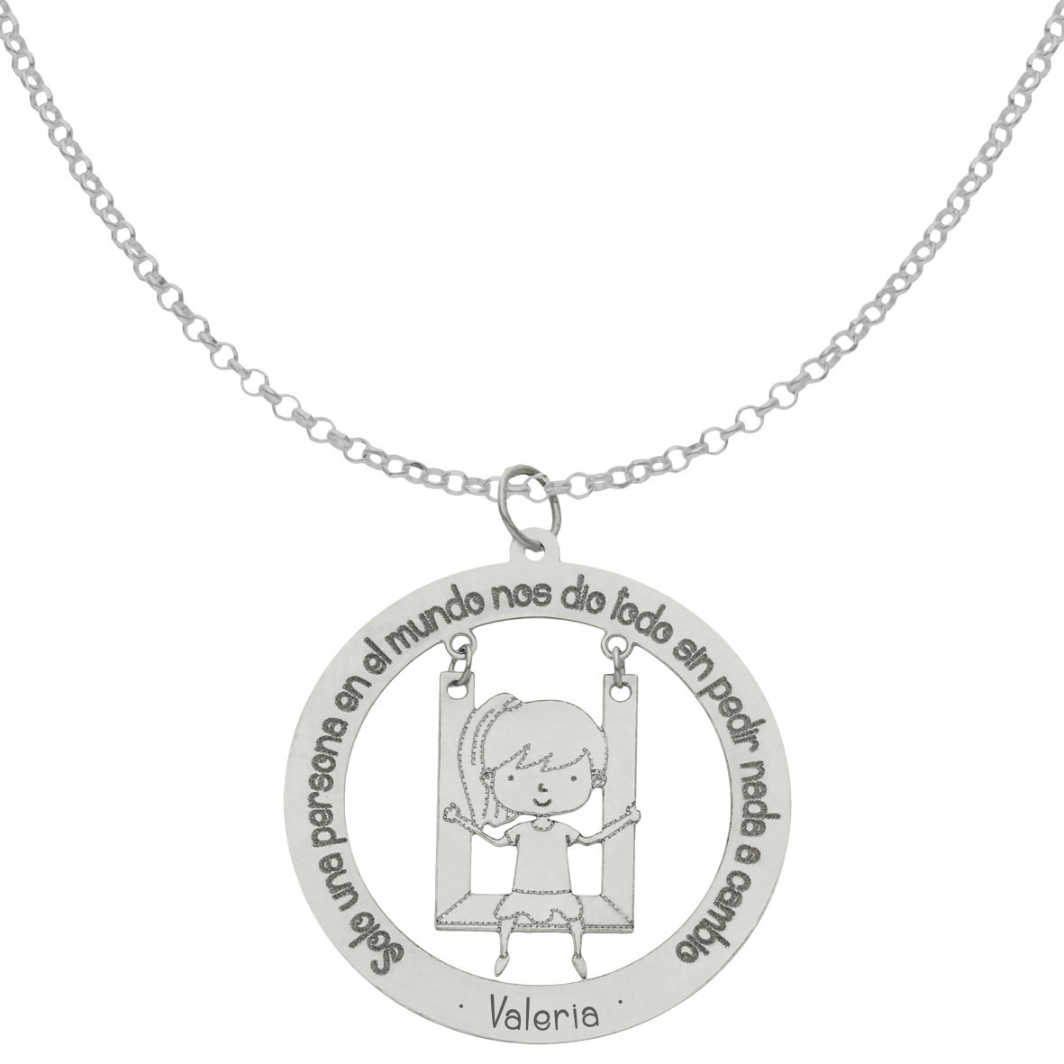 Gargantilla columpio + niños y frase - Imagen 7