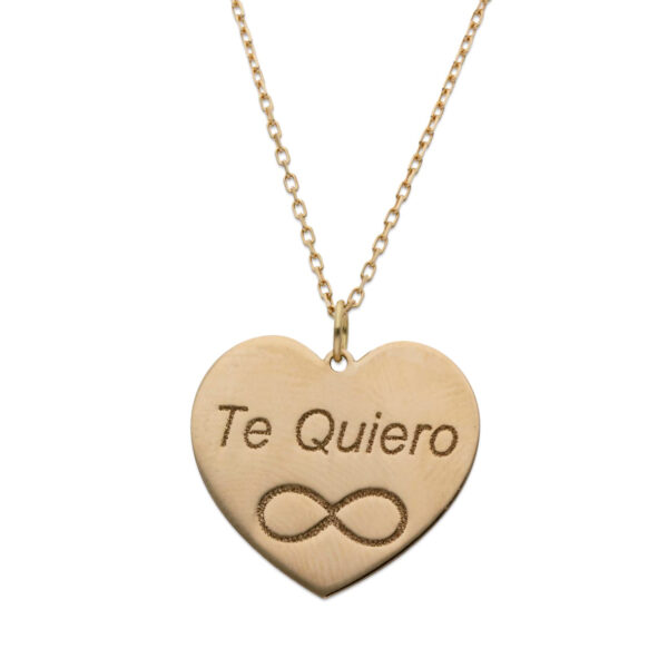 Gargantilla con forma de corazón personalizable