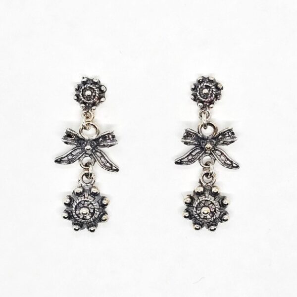 Pendientes Botones Charros con Lazo