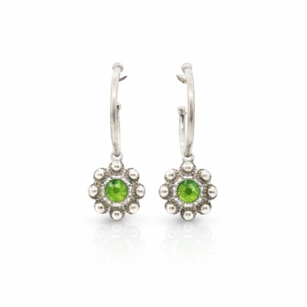 Pendientes-boton-charro-cristales-color-y-aro-medio-S1640-verde-manzana