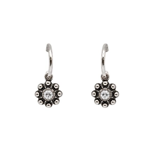 Pendientes-boton-charro-cristales-color-y-aro-pequeno-S1533S-BLANCO