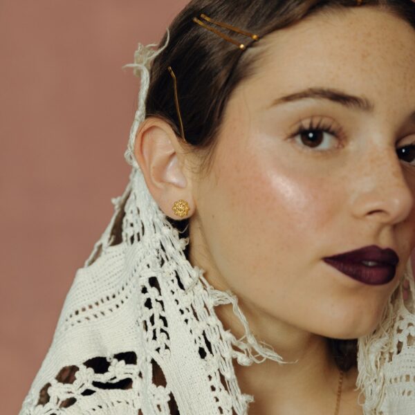 Pendientes charros oro grandes