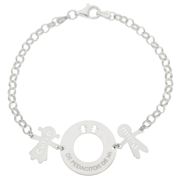 Pulsera ·"De pedacitos de mi" + niños personalizados