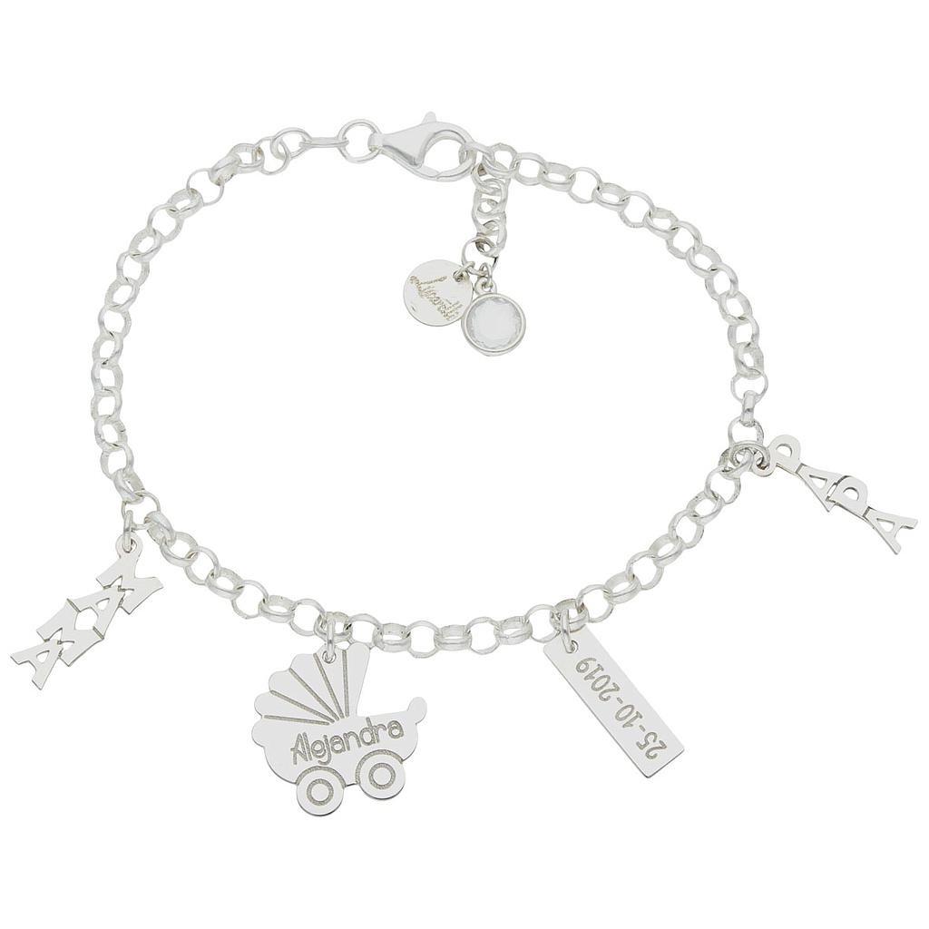 Nacimiento. Pulsera 'Mi Historia' prediseñada