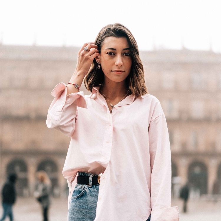 Pulsera botón charro con cristales e hilo de color - Imagen 4