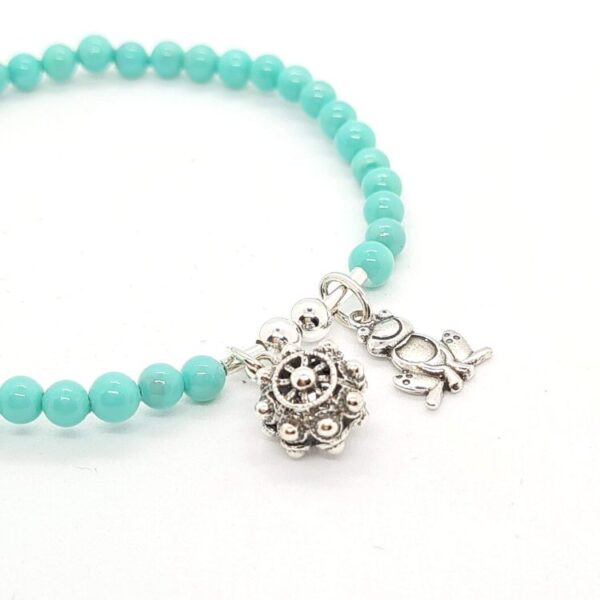 Pulsera charra rana de Salamanca y piedras naturales