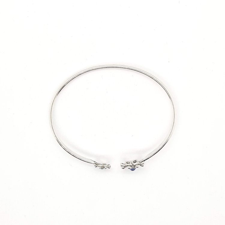 Brazalete tubo dos botones charros (mixtos) cristal color - Imagen 3