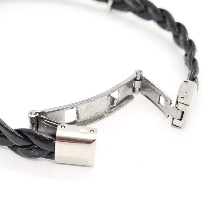 Pulsera charra para chico botones charros y cuero trenzado - Imagen 6