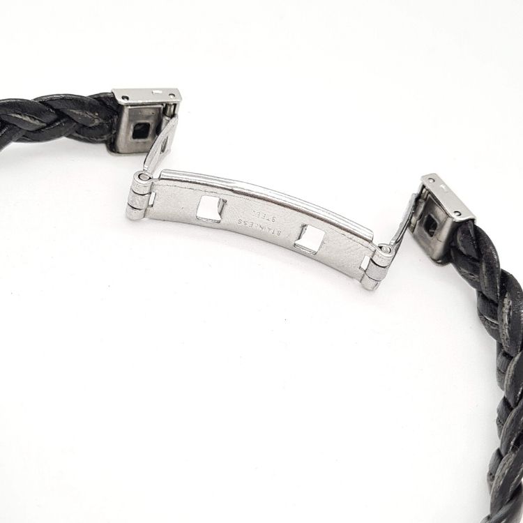 Pulsera charra para chico botones charros y cuero trenzado - Imagen 8